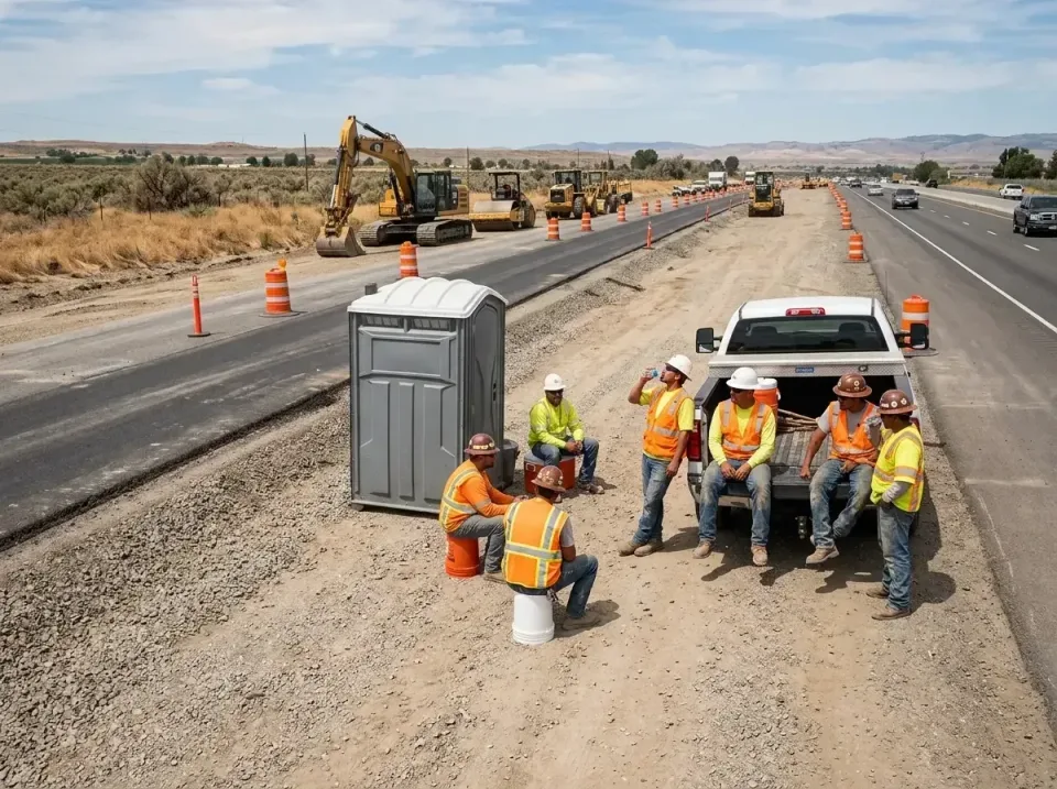 highway-road-construction-crew-007 — frequently asked questions, Porta Potty and Restroom Rentals in Ball Ground, GA